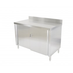 ASSEMBLED STAINLESS STEEL WORKTOP CABINET